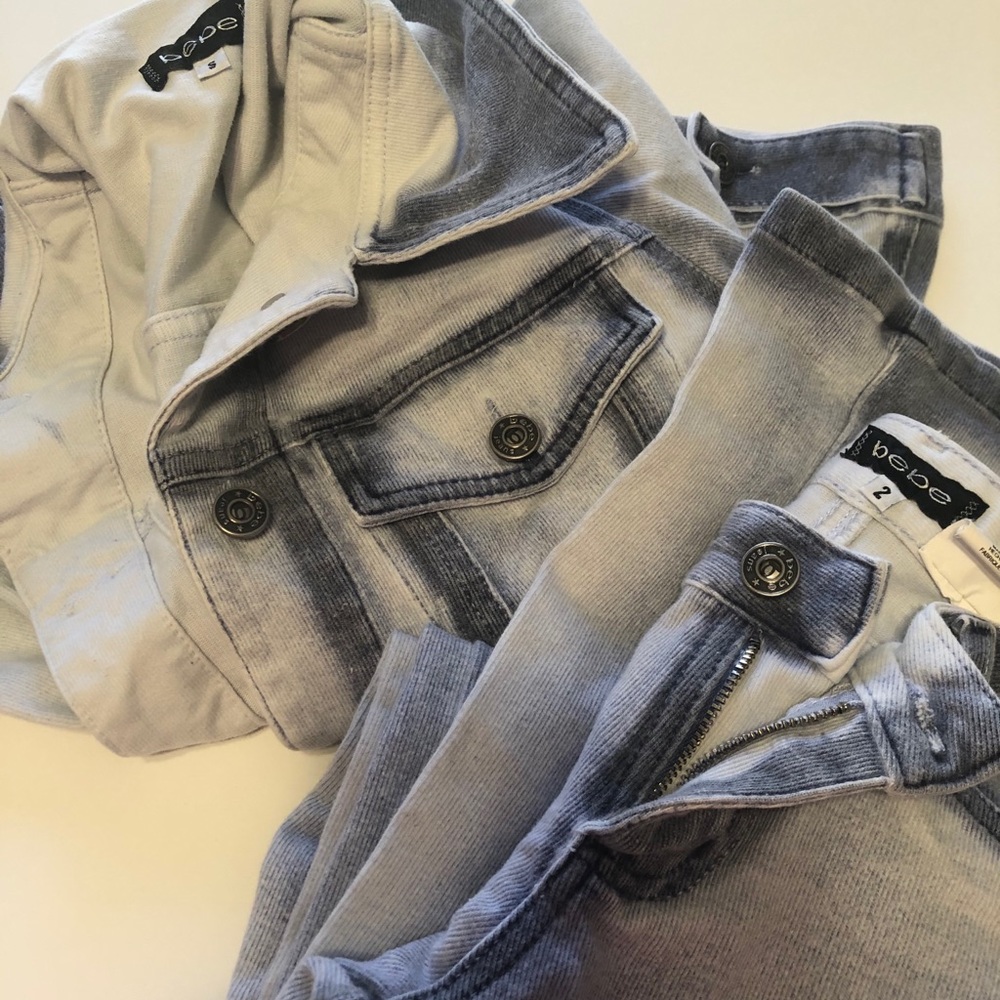 Vintage tie dye jean set